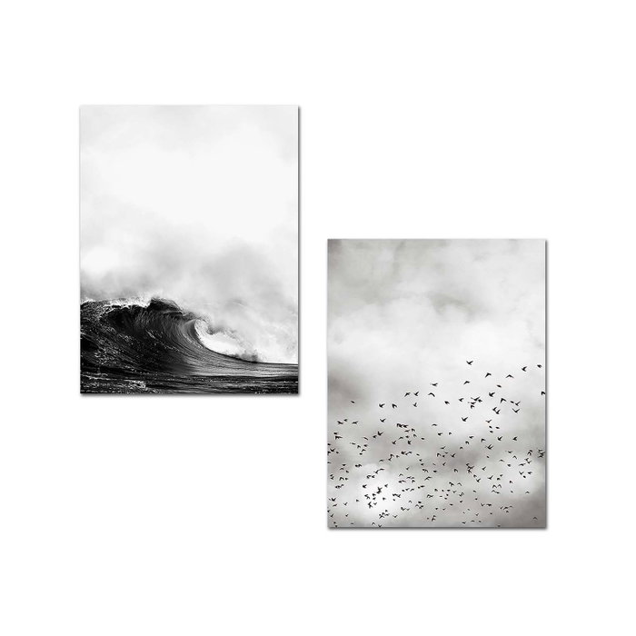 Wallity Cuadros Decorativos de MDF Multicolor (2 Piezas)